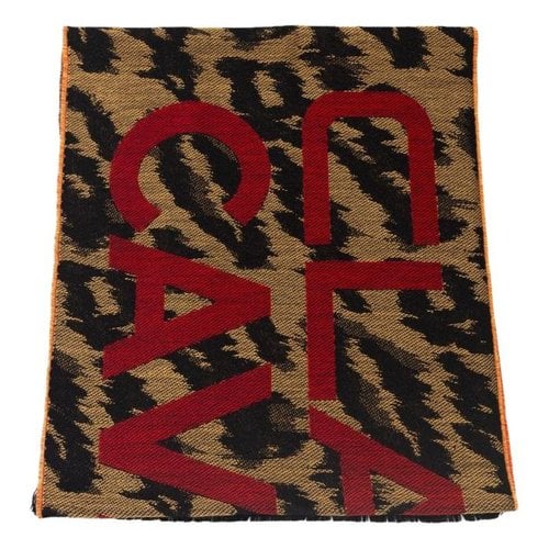 Pre-owned Class Cavalli Wool Scarf In Brown