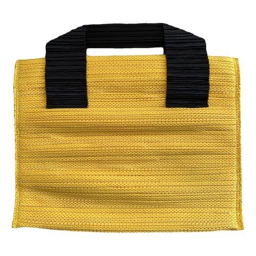 Pre-owned Pleats Please Tote In Yellow