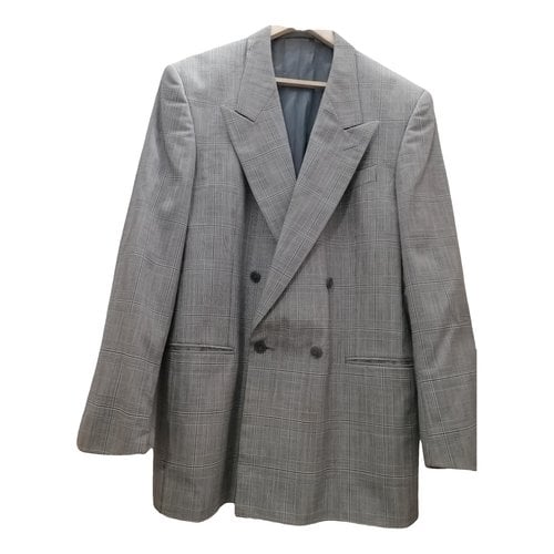 Pre-owned Dior Wool Jacket In Grey