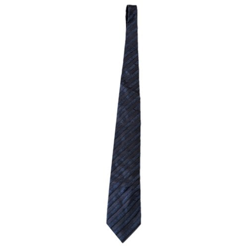Pre-owned Cc Collection Corneliani Silk Tie In Blue