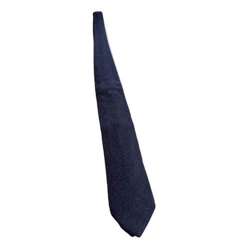 Pre-owned Ermenegildo Zegna Cashmere Tie In Blue