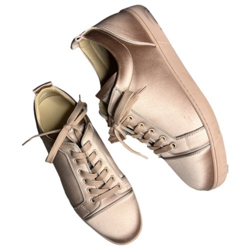 Pre-owned Christian Louboutin Rantulow Low Trainers In Pink