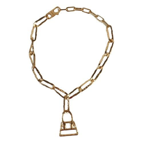 Pre-owned Jacquemus Long Necklace In Gold