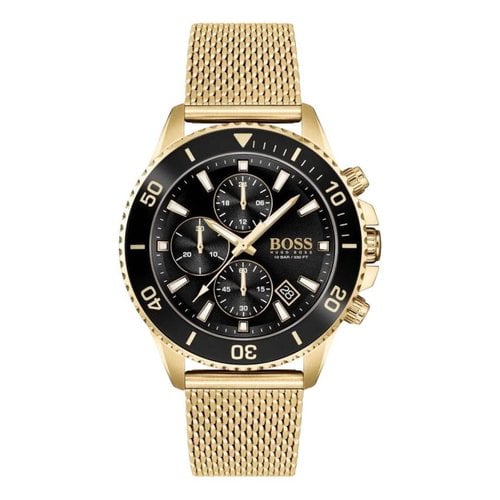 Pre-owned Hugo Boss Watch In Gold