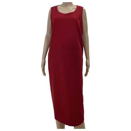 Pre-owned Max Mara Wool Mid-length Dress In Red