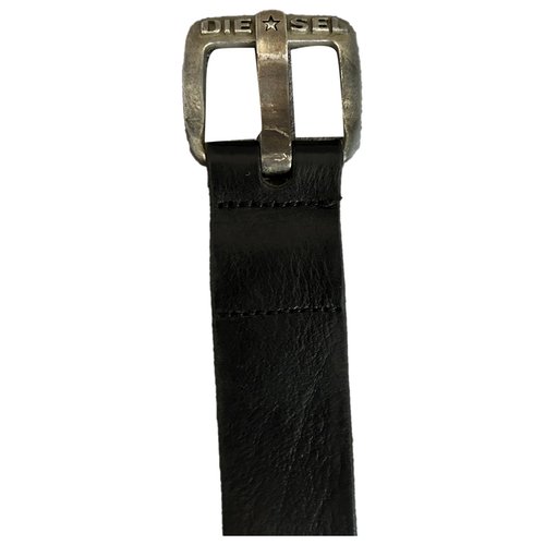 Pre-owned Diesel Leather Belt In Black