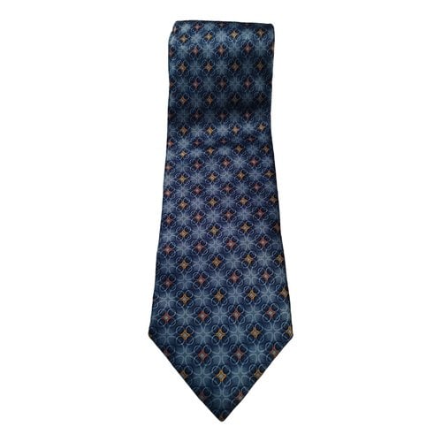 Pre-owned Ermenegildo Zegna Silk Tie In Blue