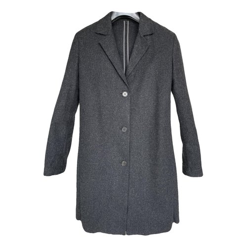 Pre-owned Jil Sander Wool Coat In Grey
