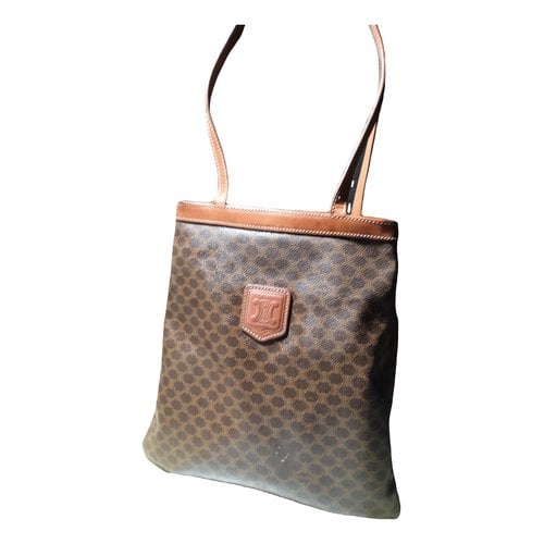 Pre-owned Celine Sac Seau Leather Handbag In Brown