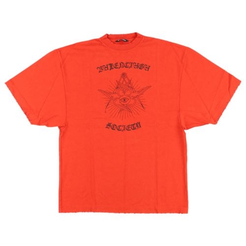 Pre-owned Balenciaga T-shirt In Red