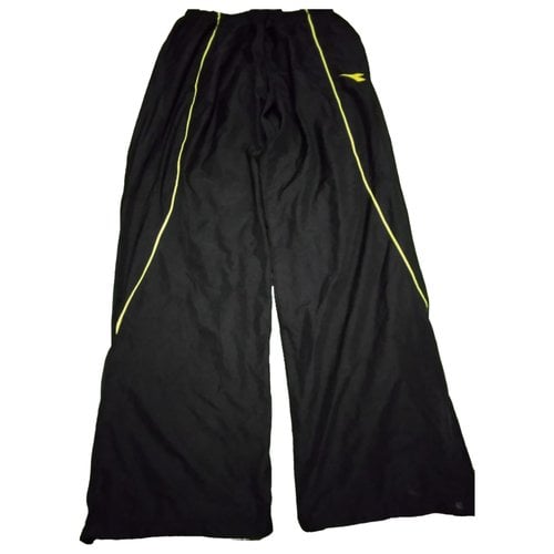 Pre-owned Diadora Trousers In Black
