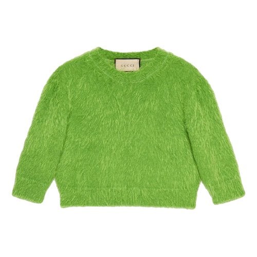 Pre-owned Gucci Wool Sweatshirt In Green