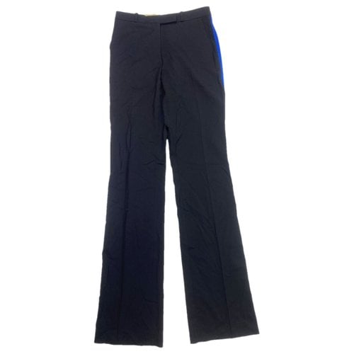 Pre-owned Etro Wool Trousers In Black