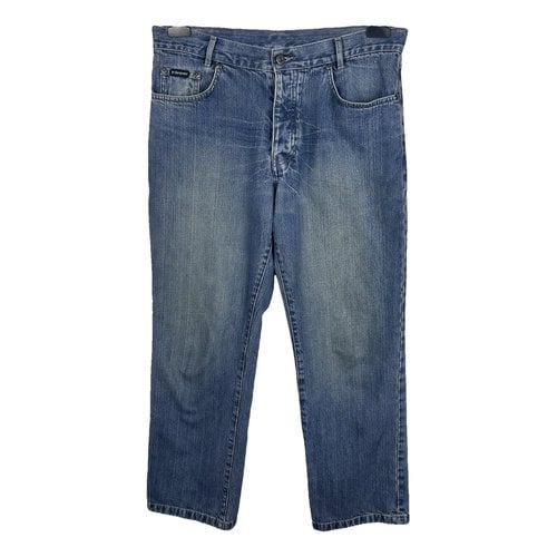 Pre-owned Saint Laurent Straight Jeans In Blue