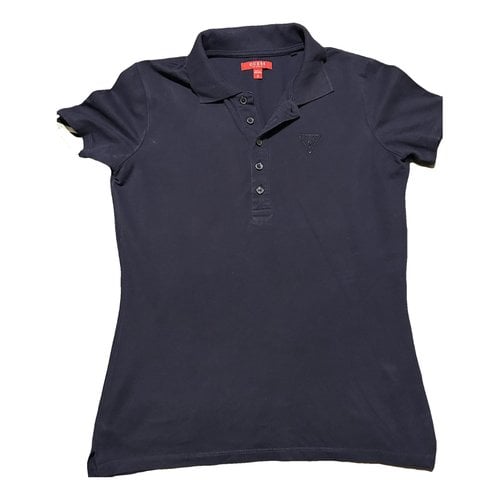 Pre-owned Guess Polo In Navy