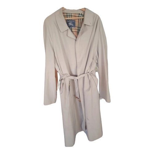 Pre-owned Burberry Cloth Trench In Beige