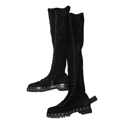 Pre-owned Le Silla Boots In Black