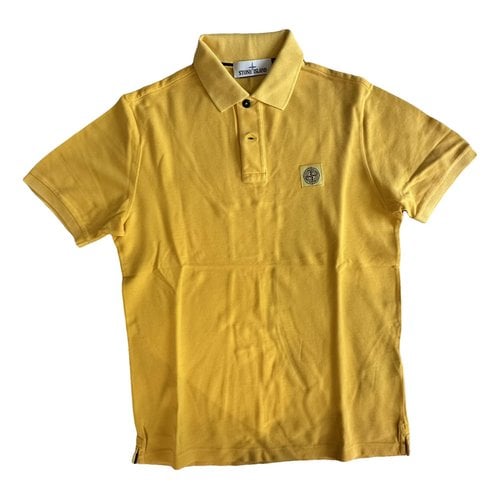 Pre-owned Stone Island Polo Shirt In Yellow