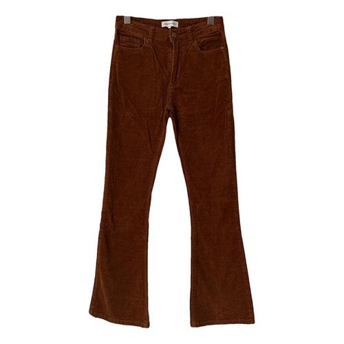 Pre-owned Fabienne Chapot Trousers In Brown