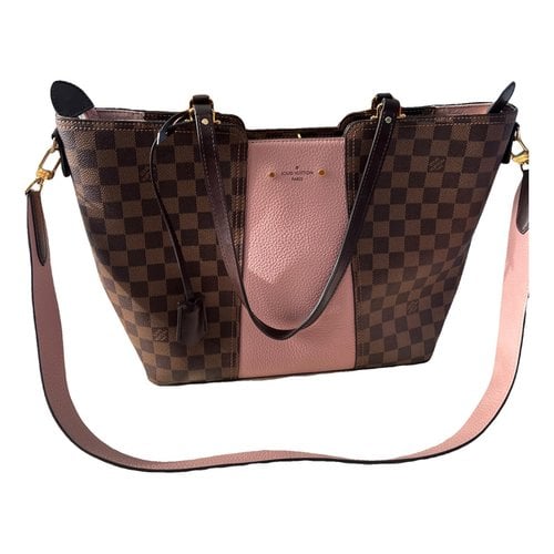 Pre-owned Louis Vuitton Jersey Leather Handbag In Pink