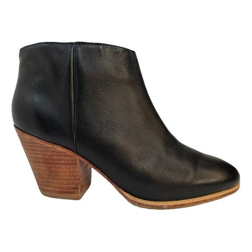 Pre-owned Rachel Comey Leather Mules & Clogs In Black