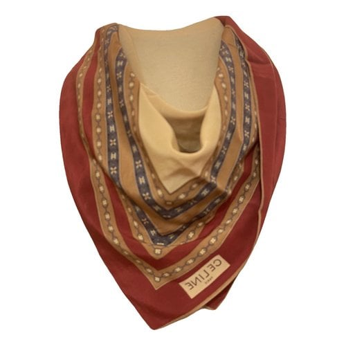 Pre-owned Celine Silk Scarf In Other