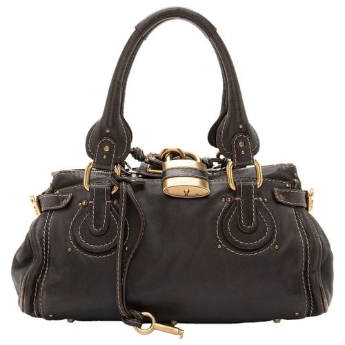 Pre-owned Chloé Paddington Leather Satchel In Brown