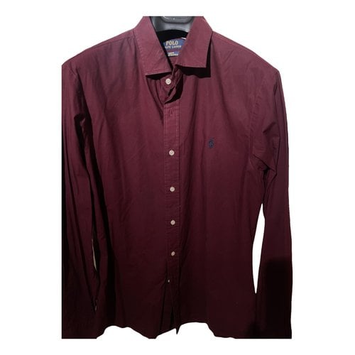 Pre-owned Polo Ralph Lauren Shirt In Burgundy