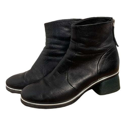 Pre-owned Halmanera Leather Boots In Black