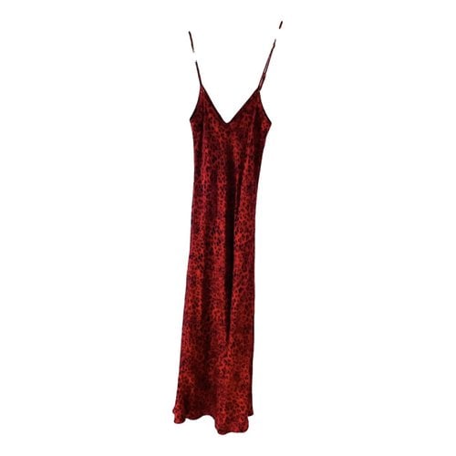 Pre-owned Silk Laundry Silk Mid-length Dress In Red