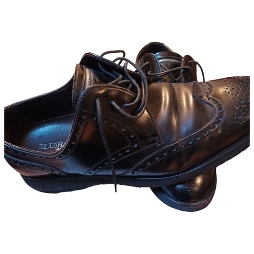 Pre-owned Barrett Leather Lace Ups In Black