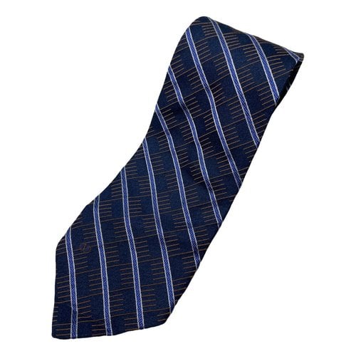 Pre-owned Valentino Garavani Silk Tie In Blue