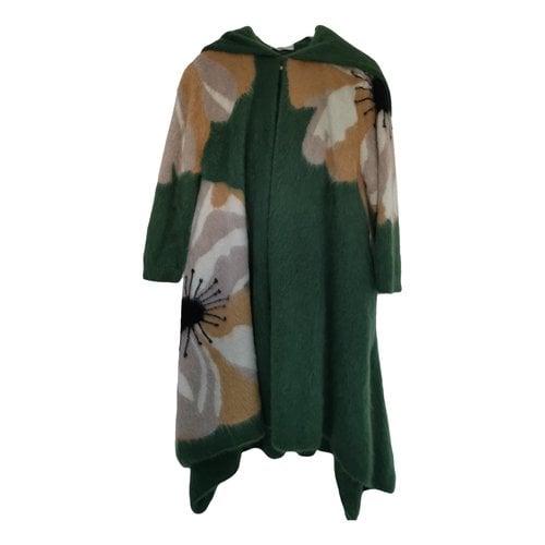 Pre-owned Valentino Cashmere Coat In Green
