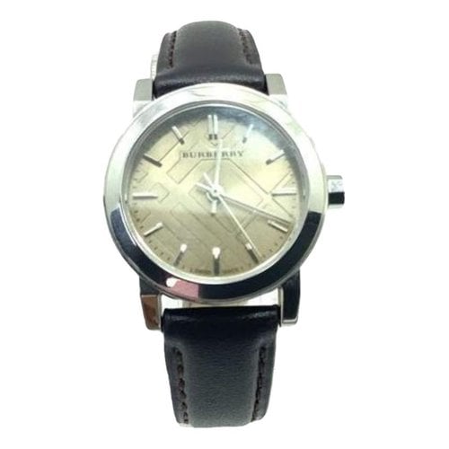 Pre-owned Burberry Watch In Silver