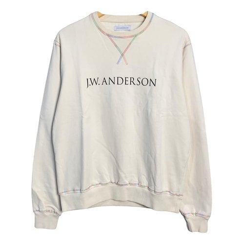 Pre-owned Jw Anderson Sweatshirt In White