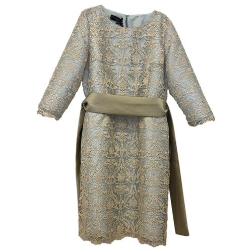 Pre-owned Matilde Cano Mid-length Dress In Gold