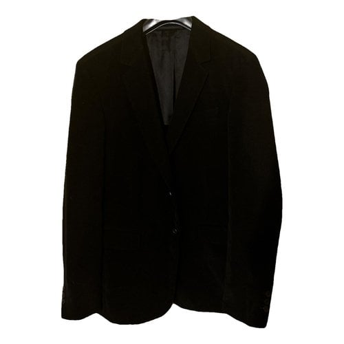 Pre-owned Prada Velvet Vest In Black