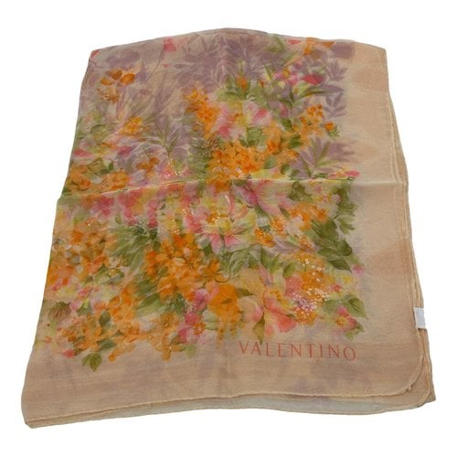 Pre-owned Valentino Silk Scarf In Multicolour