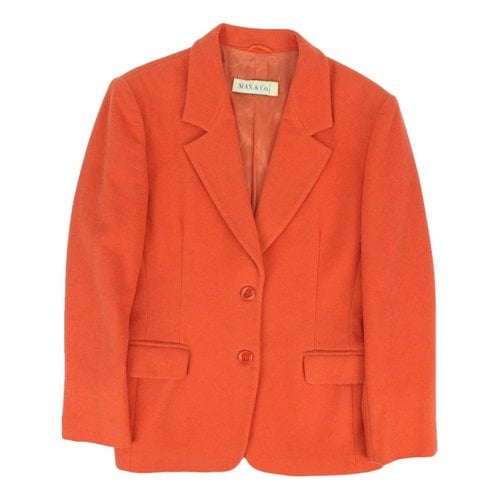 Pre-owned Max & Co Wool Blazer In Orange