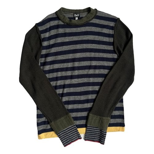 Pre-owned D&g Wool Pull In Multicolour