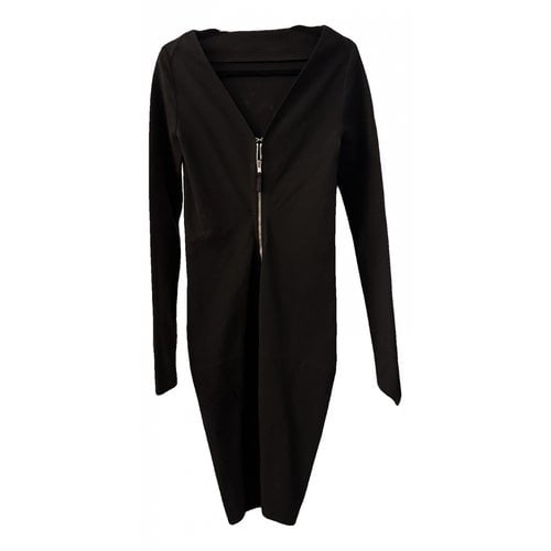 Pre-owned Rick Owens Mid-length Dress In Black