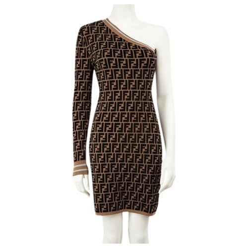 Pre-owned Fendi Dress In Brown