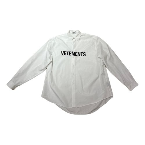 Pre-owned Vetements Shirt In White