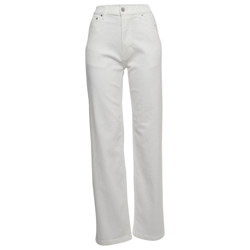 Pre-owned Burberry Jeans In White