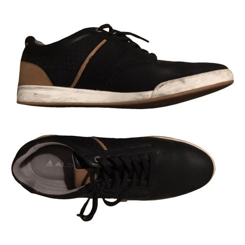 Pre-owned Aldo Leather Lace Ups In Black