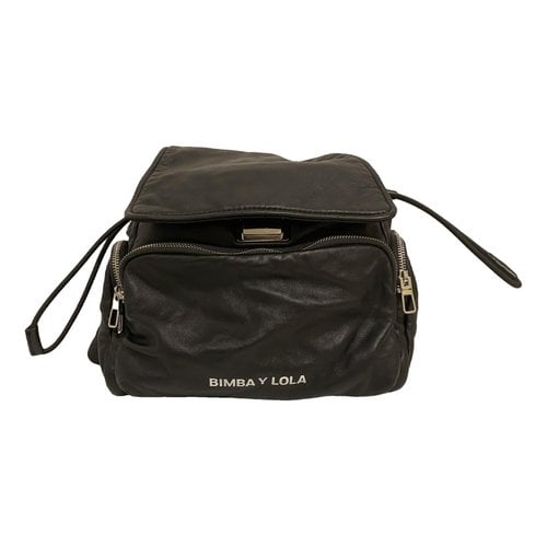 Pre-owned Bimba Y Lola Leather Bag In Black