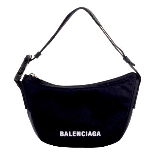 Pre-owned Balenciaga Wheel Cloth Bag In Black