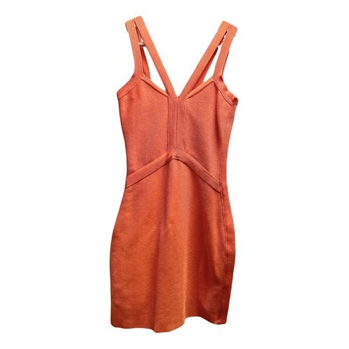 Pre-owned Marciano Mini Dress In Orange