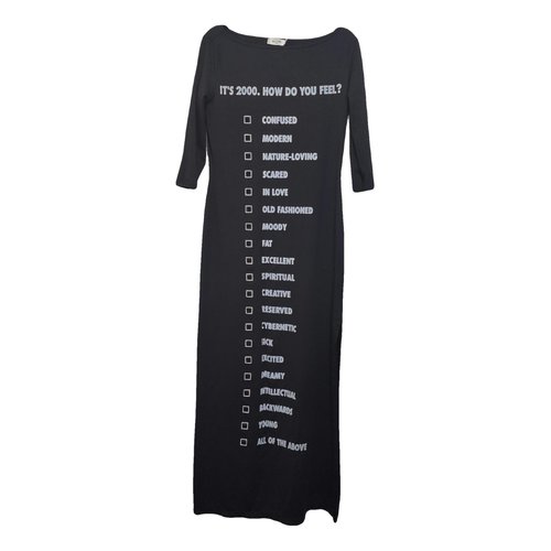 Pre-owned Moschino Maxi Dress In Black
