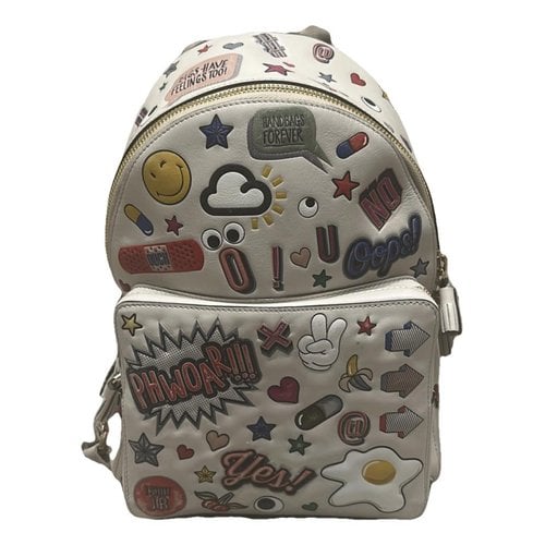 Pre-owned Anya Hindmarch Leather Backpack In Multicolour